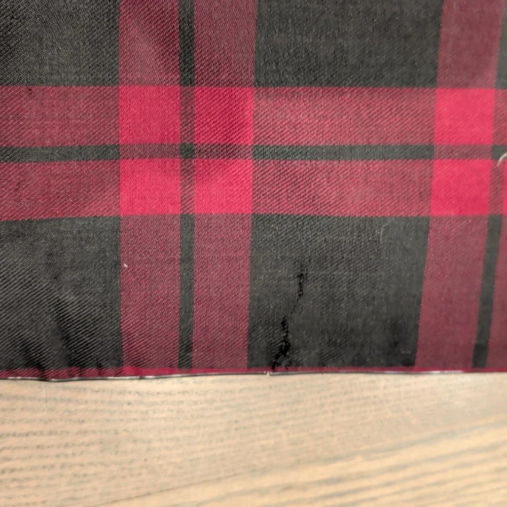 Vintage TWA Airlines Garment Bag Red Black Plaid Suiter Travel Luggage Logo